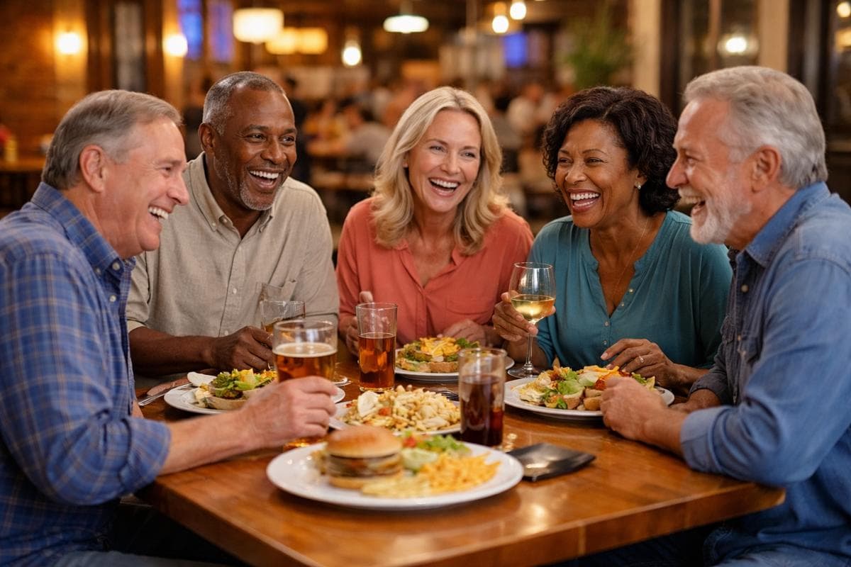 People meeting in Arlington — small group social outing