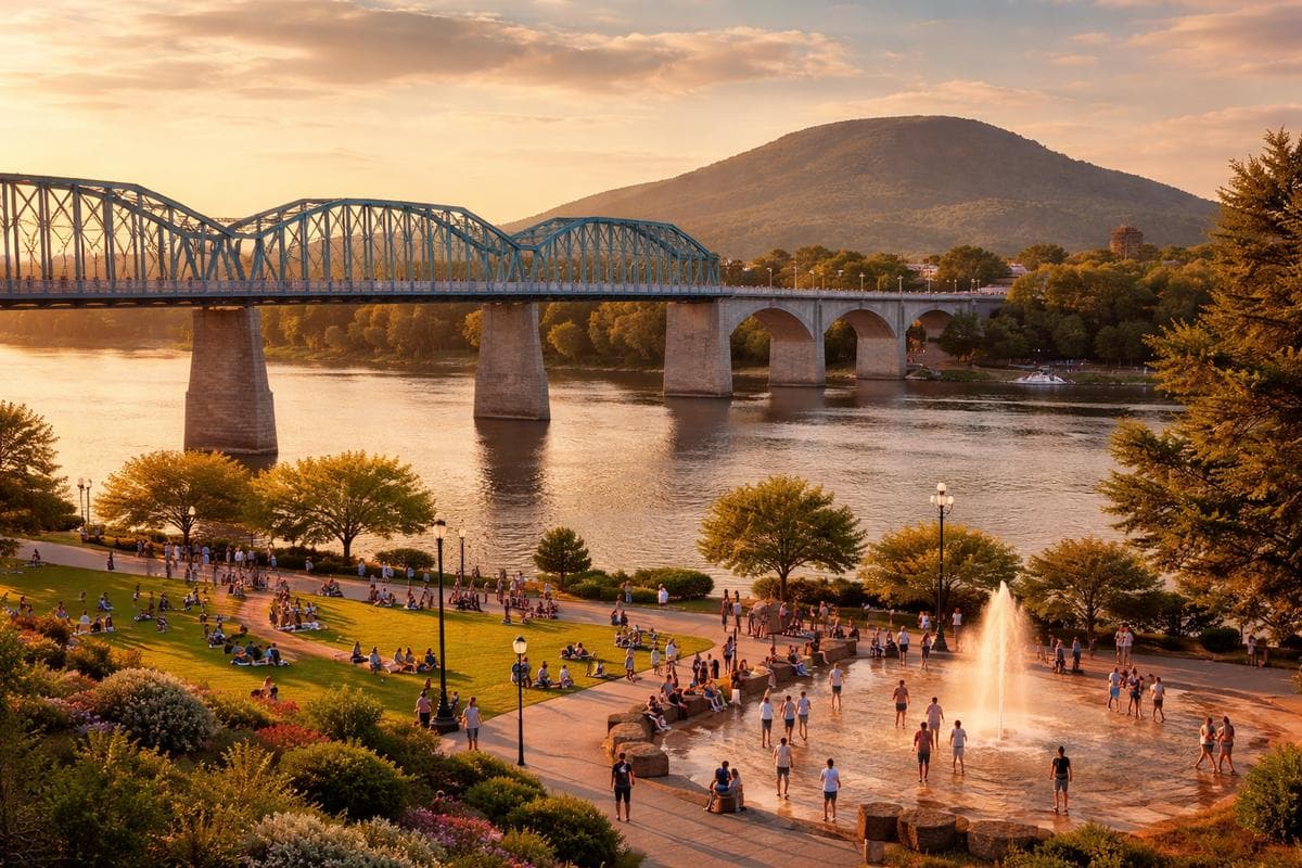 People meeting in Chattanooga — small group social outing