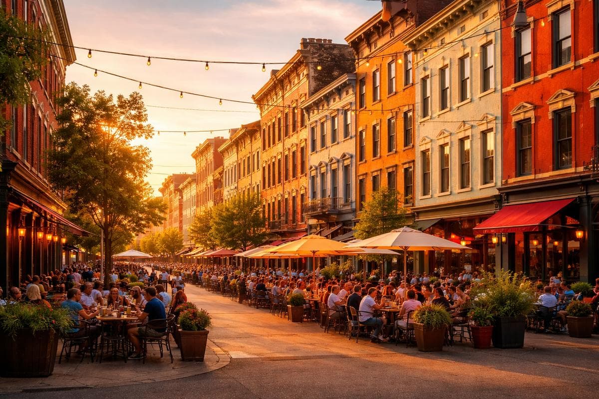 People meeting in Cincinnati — small group social outing