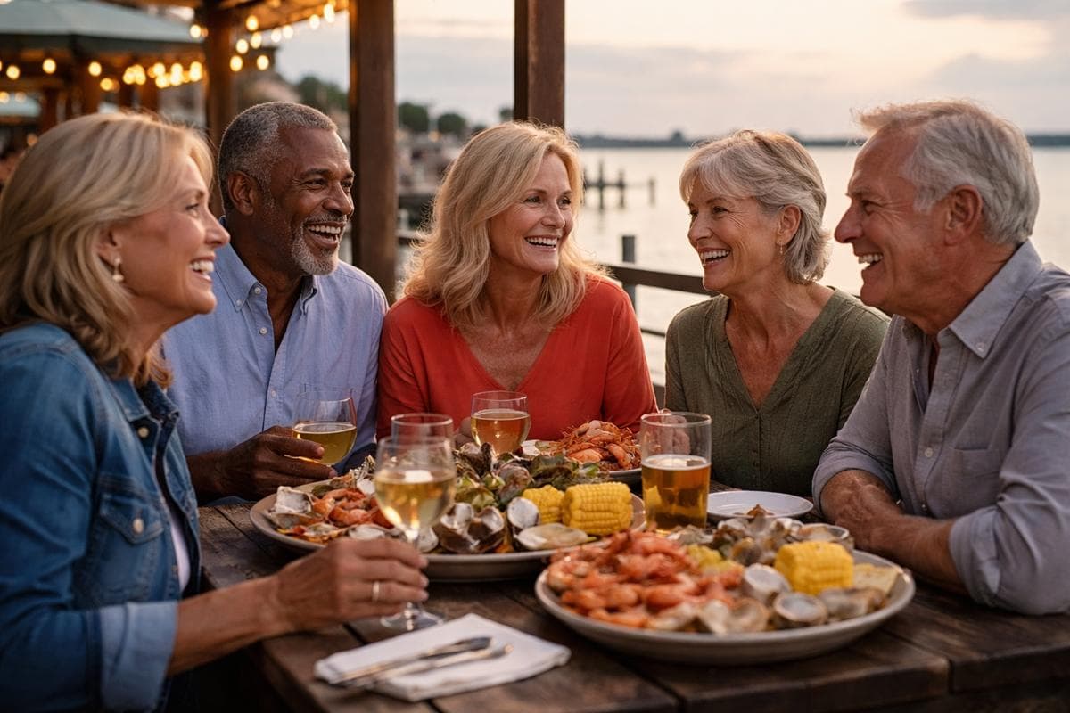 People meeting in Clear Lake — small group social outing