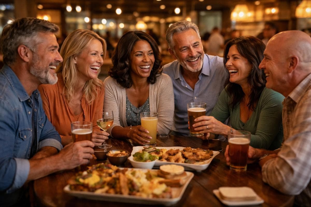 People meeting in Cypress — small group social outing