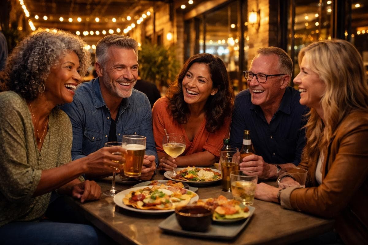 People meeting in Dallas — small group social outing