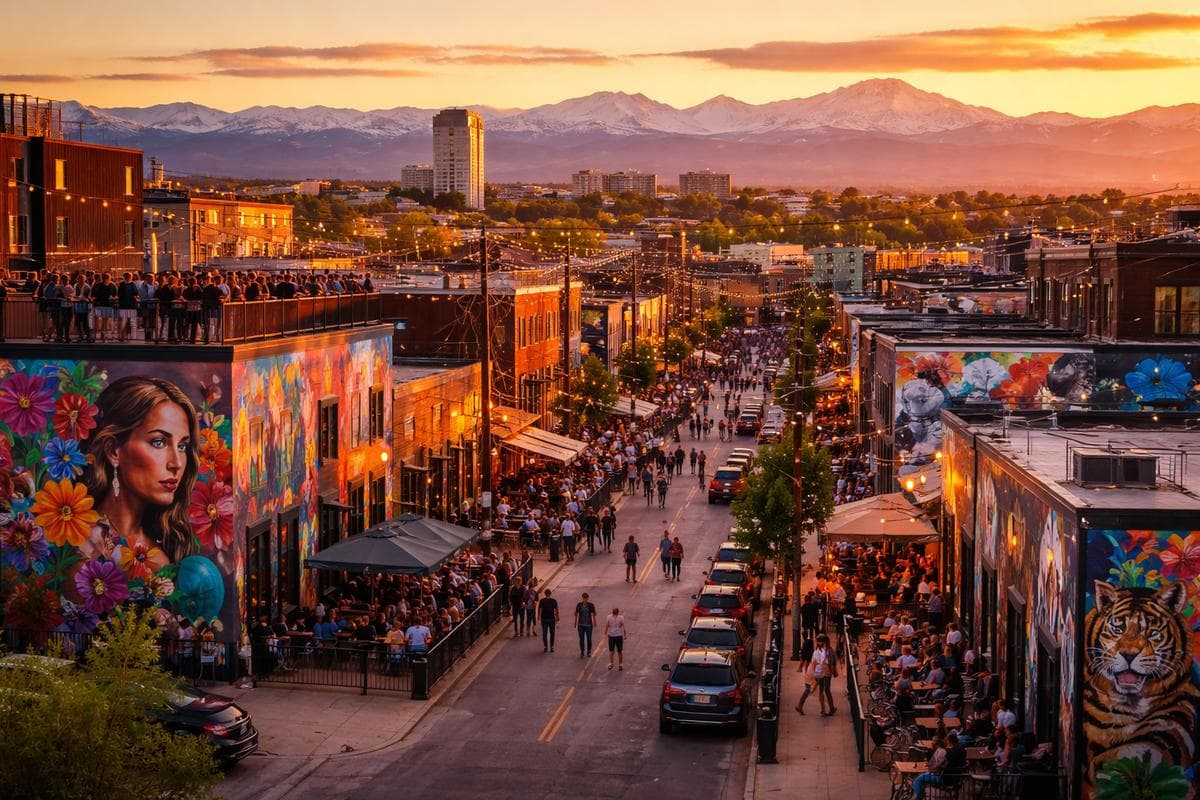 People meeting in Denver — small group social outing