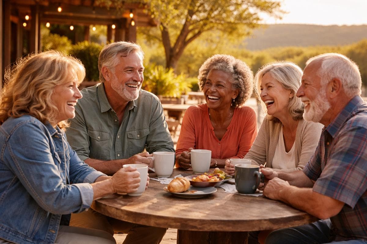 People meeting in Dripping Springs — small group social outing