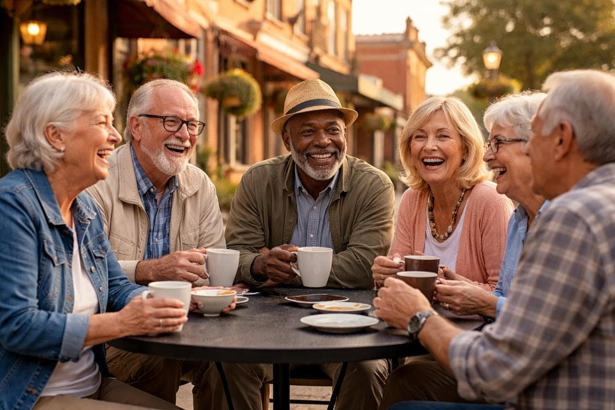 People meeting in Georgetown — small group social outing