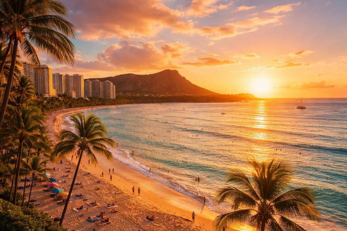 People meeting in Honolulu — small group social outing