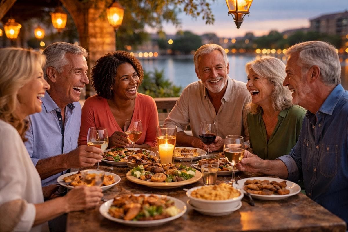 People meeting in Irving — small group social outing