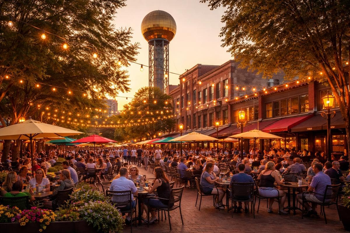 People meeting in Knoxville — small group social outing