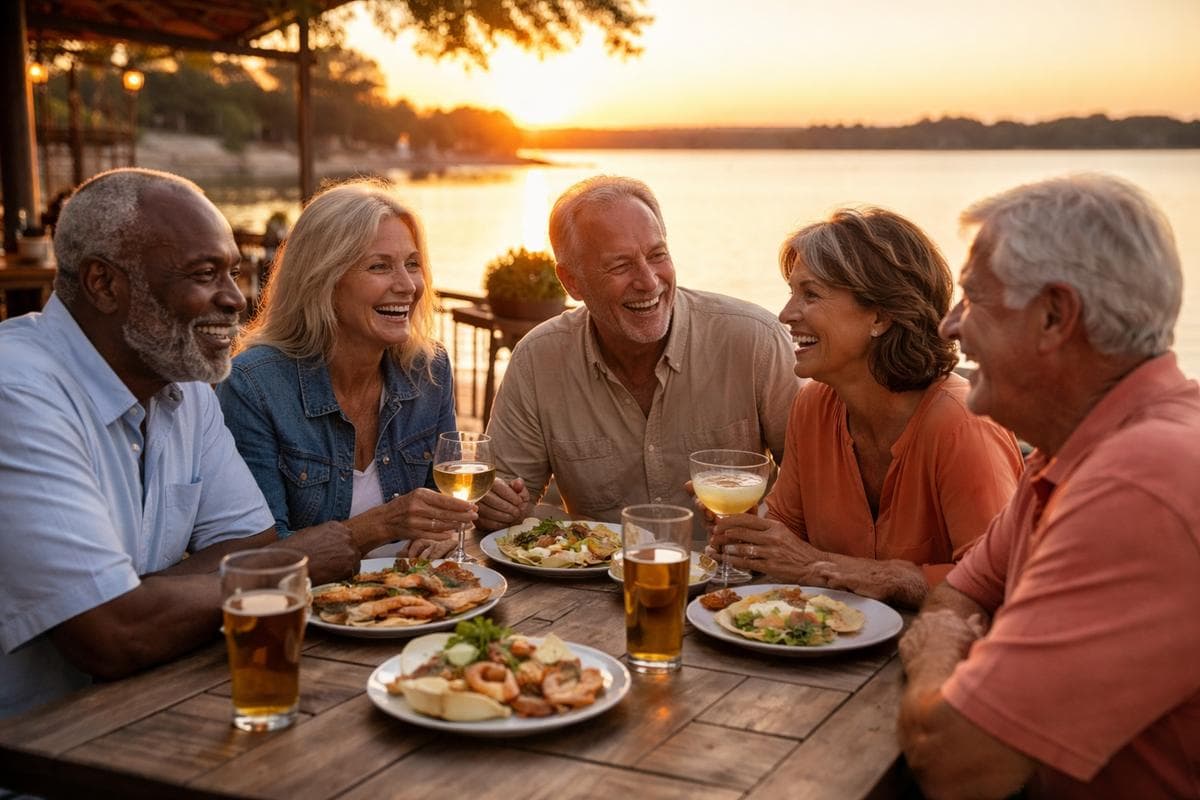 People meeting in Lewisville — small group social outing