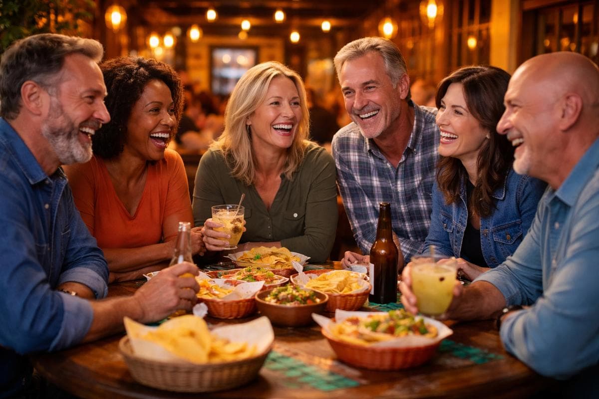 People meeting in Manor — small group social outing