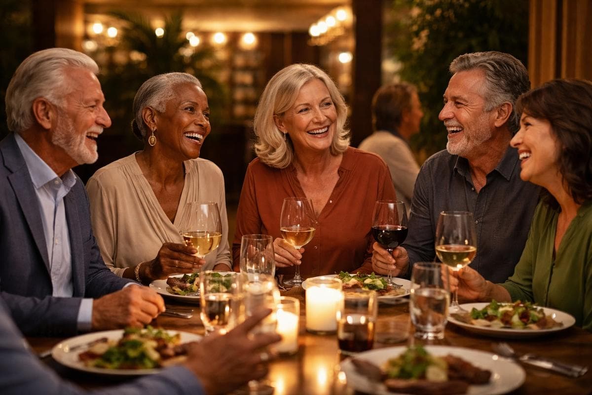 People meeting in Memorial — small group social outing