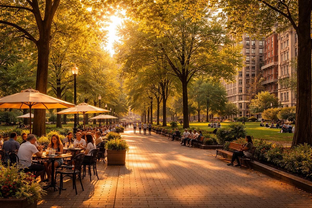 People meeting in Philadelphia — small group social outing