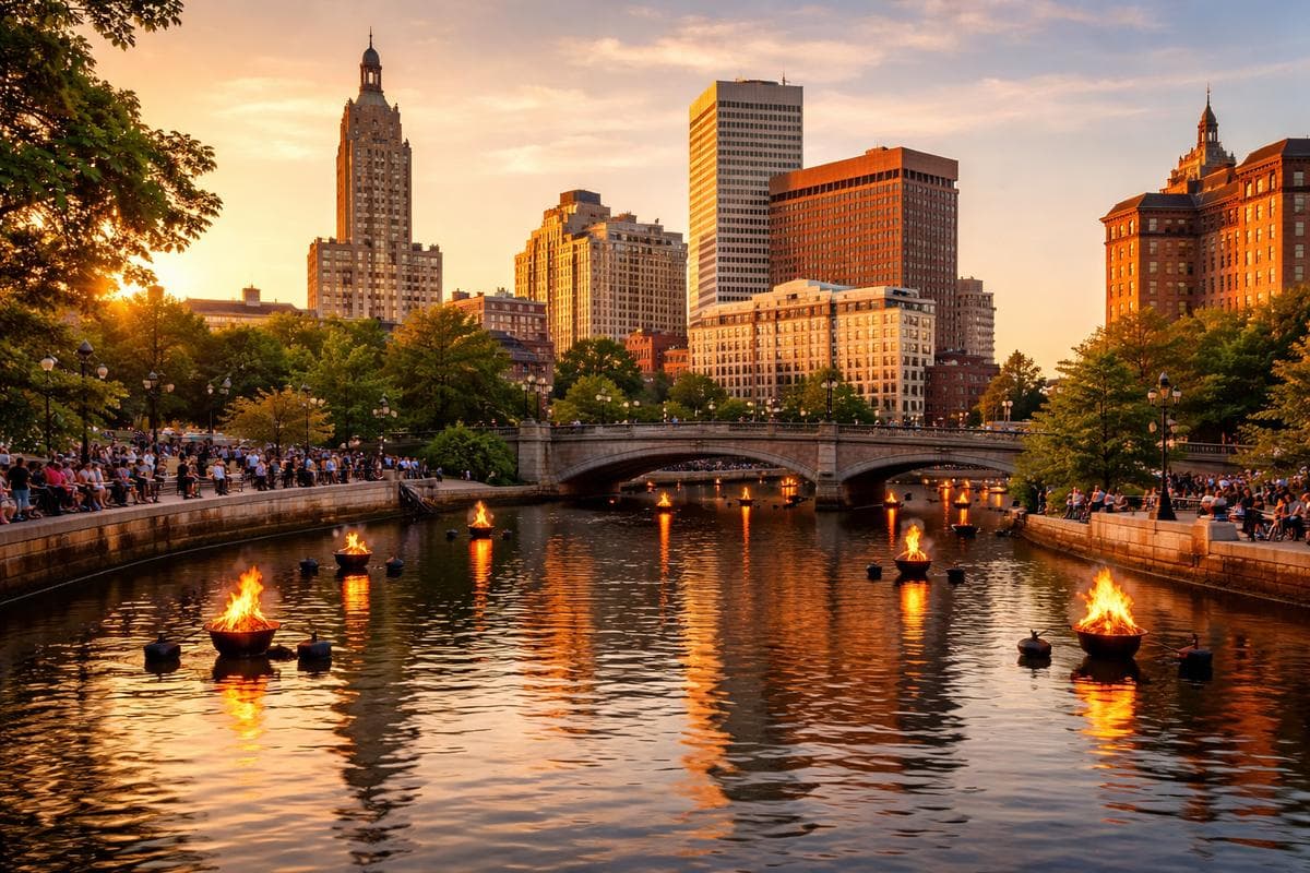 People meeting in Providence — small group social outing