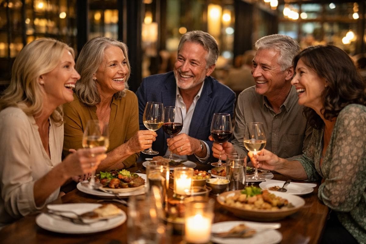 People meeting in River Oaks — small group social outing