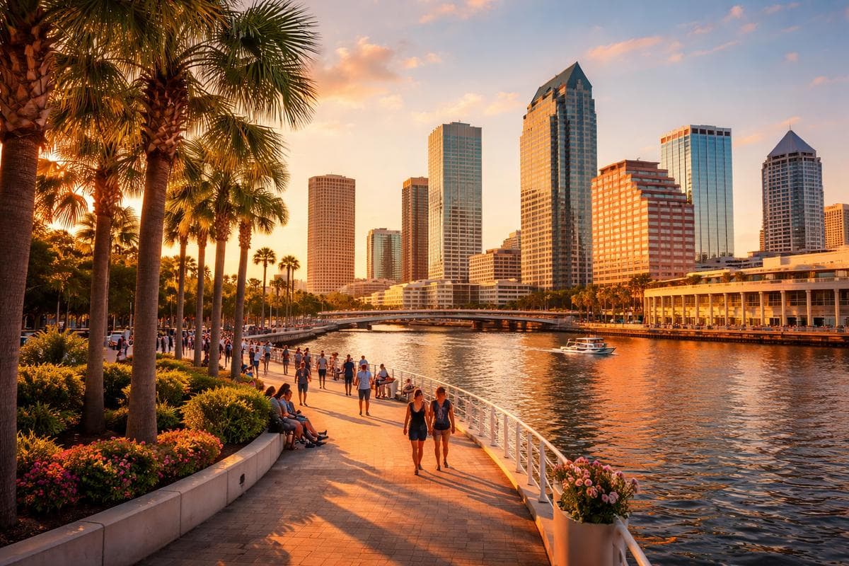 People meeting in Tampa — small group social outing