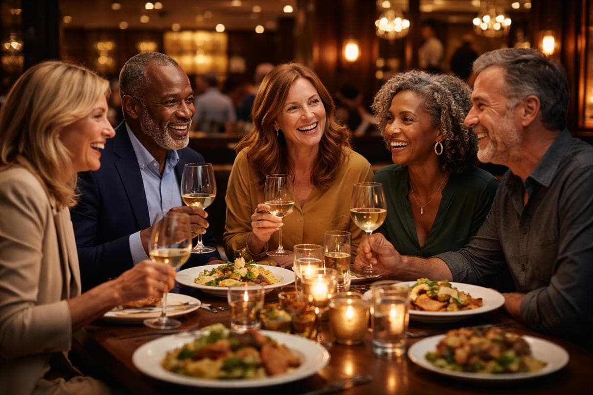 People meeting in Uptown/Galleria — small group social outing