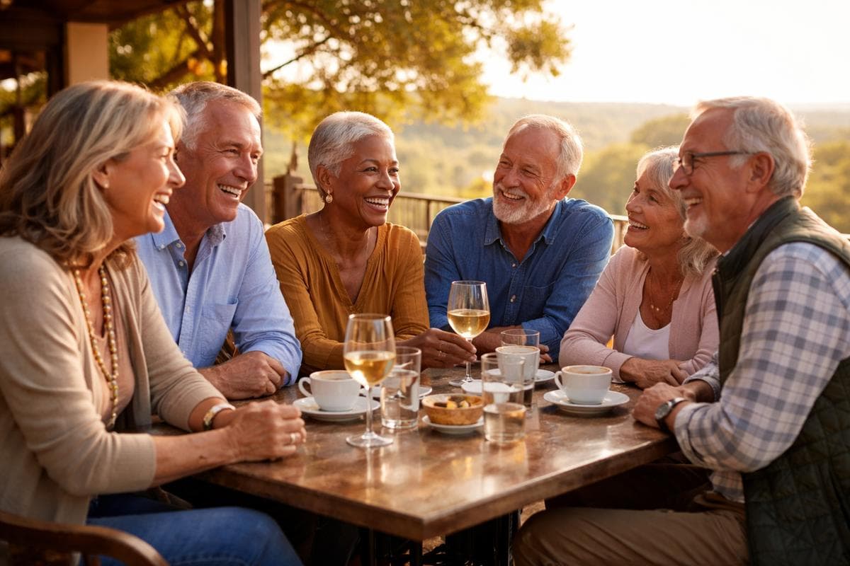 People meeting in West Lake Hills — small group social outing