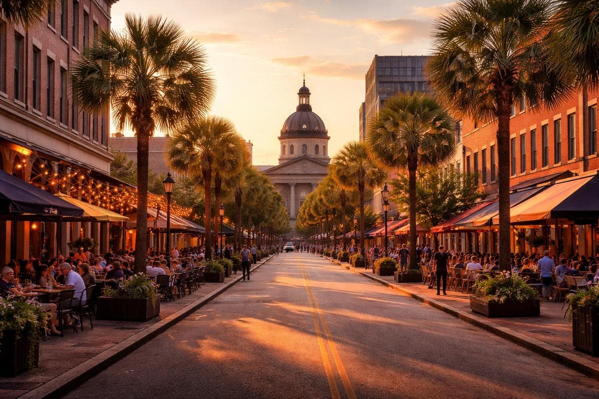 People meeting in Columbia — small group social outing