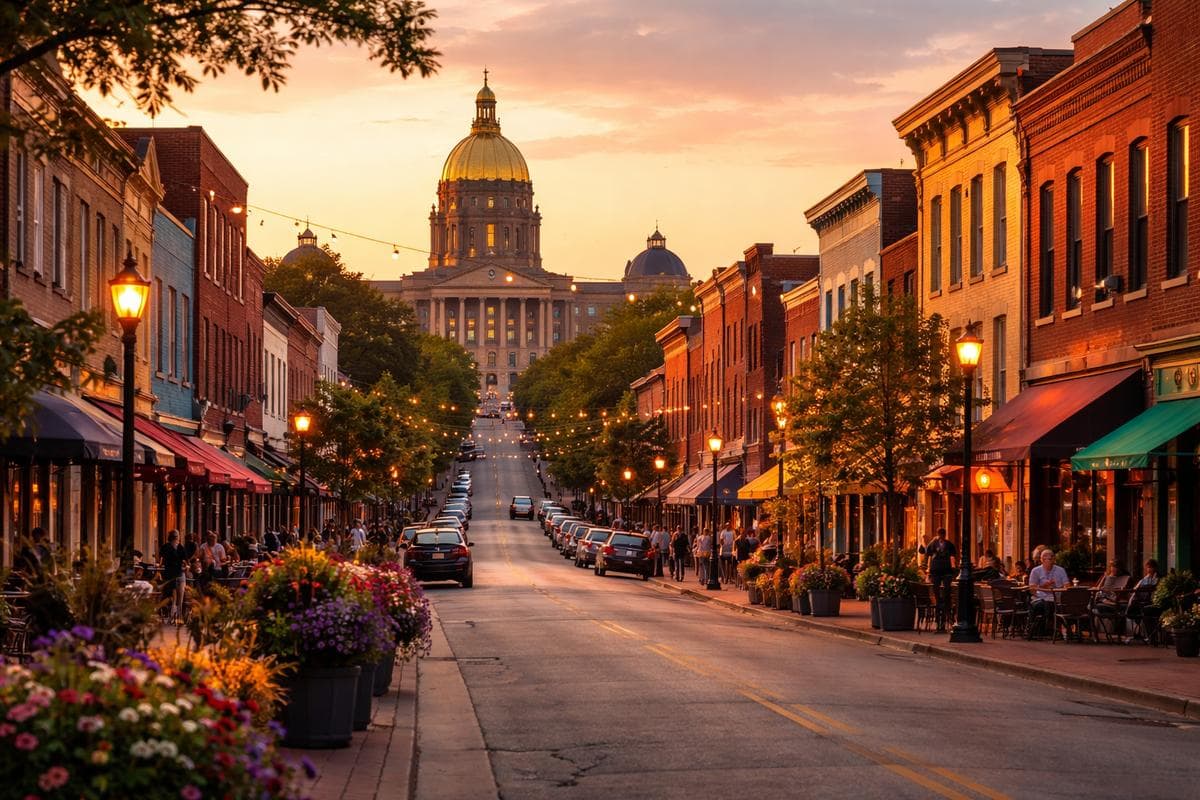 People meeting in Des Moines — small group social outing