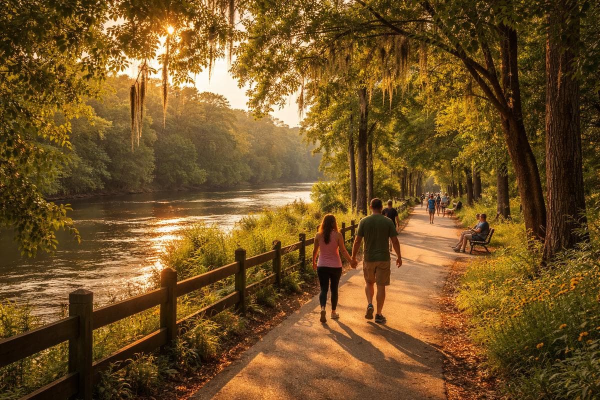 People meeting in Fayetteville — small group social outing