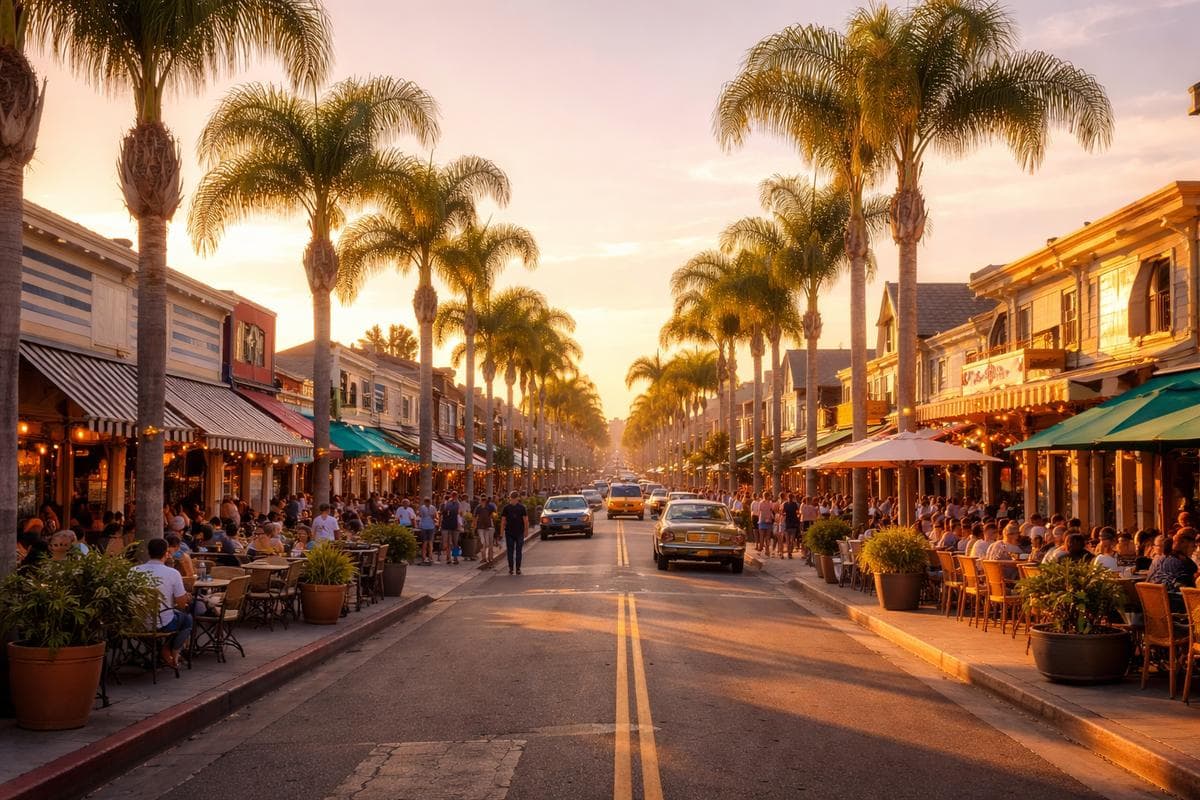 People meeting in Long Beach — small group social outing