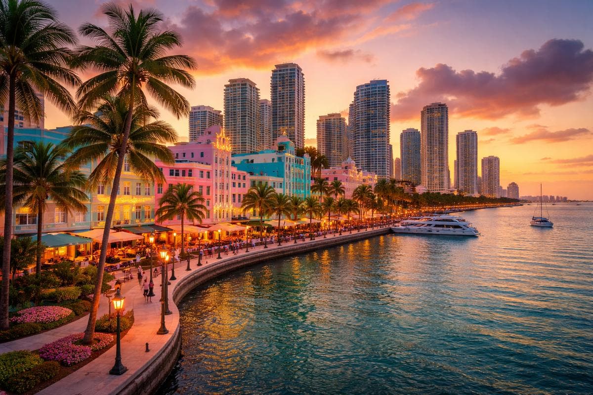 People meeting in Miami — small group social outing