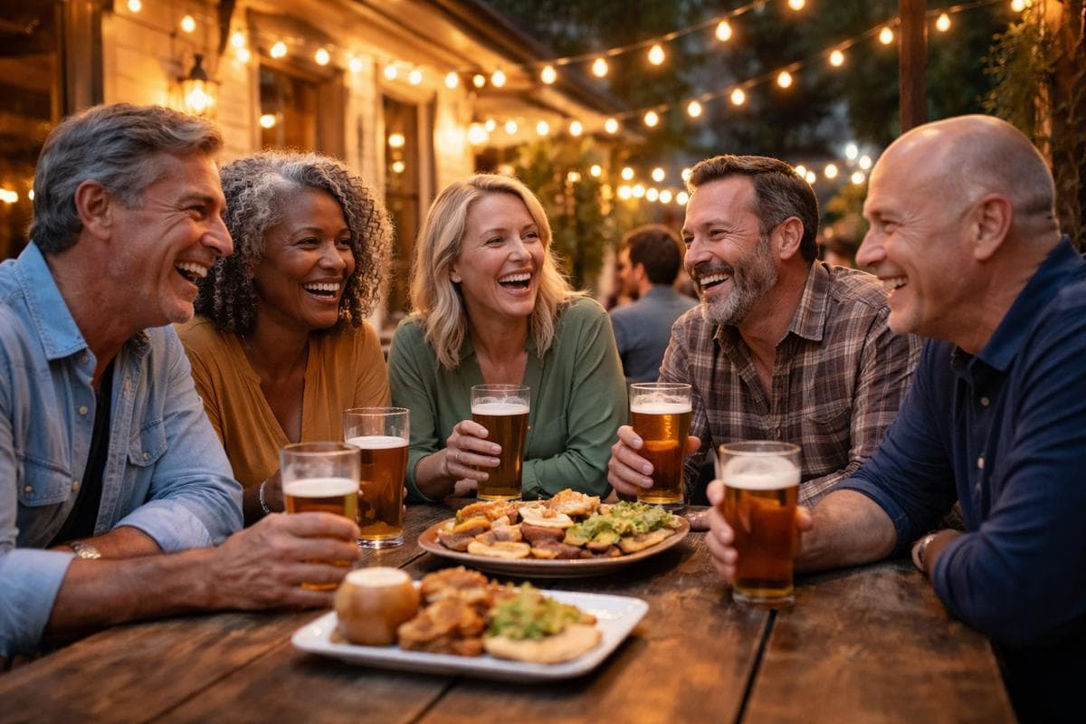 People meeting in The Heights — small group social outing